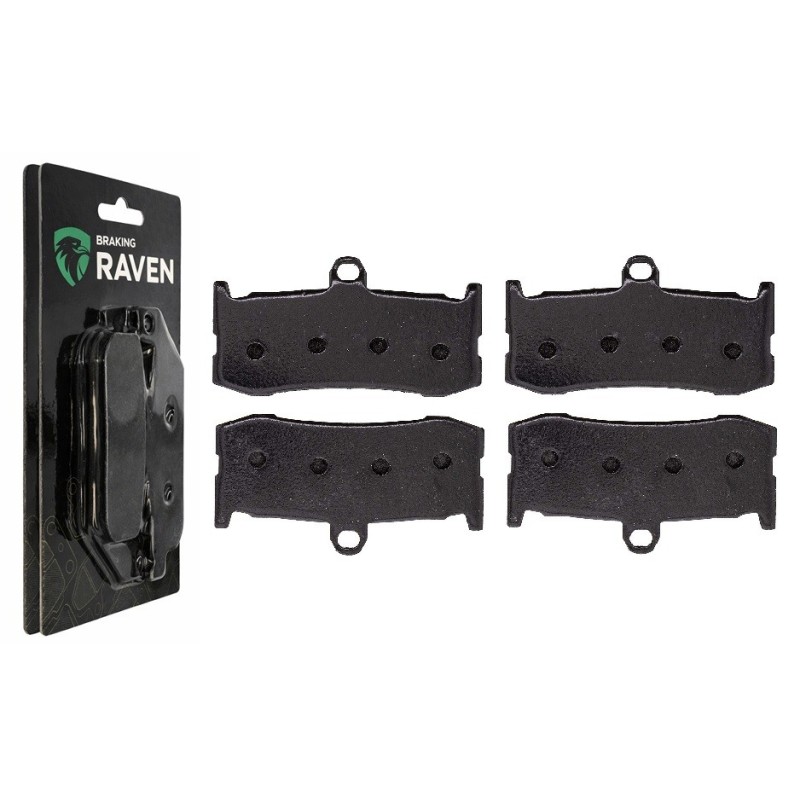 2 Kit plaquettes frein Triumph Daytona 675  Av Ga et Av Dr Nc - EBC FA491 - Raven 101-296