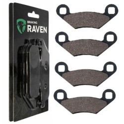 2 Kit plaquettes frein Polaris Scrambler 850  Av Ga et Dr Nc - EBC FA475 - Raven 101-300