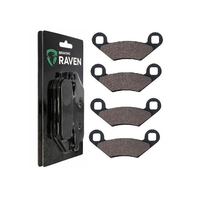 2 Kit plaquettes frein Polaris Sportsman 450  Av Ga et Dr Nc - EBC FA475 - Raven 101-300