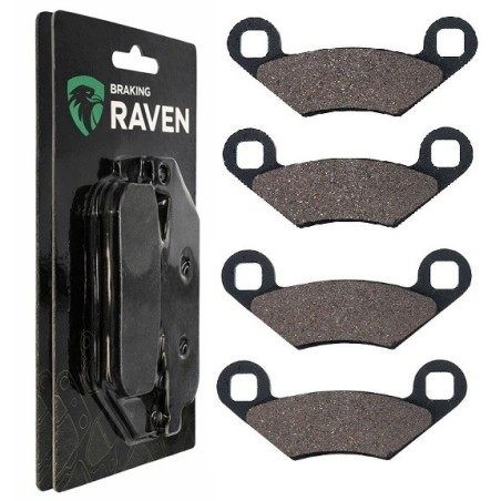 2 Kit plaquettes frein Polaris Sportsman 450  Av Ga et Av Dr Nc - EBC FA475 - Raven 101-300