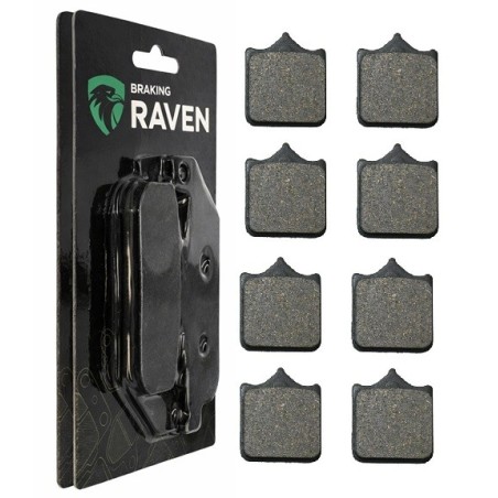2 Kit plaquettes frein Triumph Bonneville 1200 Speed Twin Av Ga et Av Dr Nc - EBC FA604/4HH - Raven 101-304