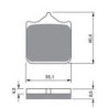 2 Kit plaquettes frein Triumph Bonneville 1200 Speed Twin Av Ga et Av Dr Nc - EBC FA604/4HH - Raven 101-304
