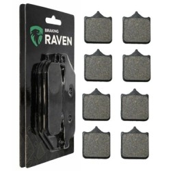 2 Kit plaquettes frein Triumph Speed Triple 1050  Av Ga et Dr Nc - EBC FA604/4HH - Raven 101-304