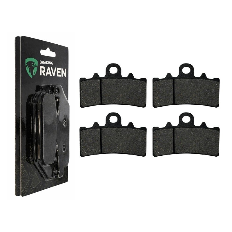 2 Kit plaquettes frein Bmw C 400 X  Av Ga et Av Dr 34118354919 - EBC FA604/4HH - Raven 101-305