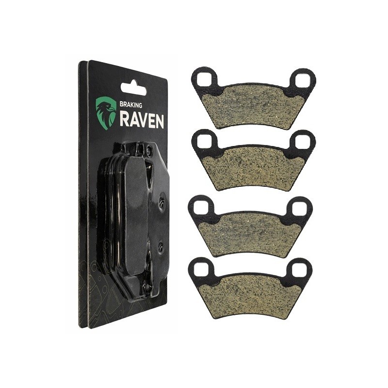 2 Kit plaquettes frein Polaris ACE 500  Av Ga et Dr Nc - EBC FA354R - Raven 101-312