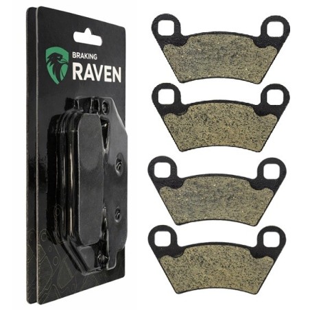 2 Kit plaquettes frein Polaris Ranger 500 2x4 4x4 6x6 et serie 10 et 11 Av Ga et Av Dr Nc - EBC FA354R - Raven 101-312