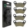 2 Kit plaquettes frein Polaris Ranger 500 2x4 4x4 6x6 et serie 10 et 11 Av Ga et Av Dr Nc - EBC FA354R - Raven 101-312