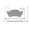 2 Kit plaquettes frein Polaris Ranger 500 2x4 4x4 6x6 et serie 10 et 11 Av Ga et Av Dr Nc - EBC FA354R - Raven 101-312