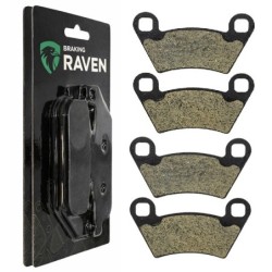 2 Kit plaquettes frein Polaris UTV 500  Av Ga et Dr Nc - EBC FA354R - Raven 101-312