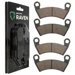 2 Kit plaquettes frein Polaris ACE 325  Av Ga et Dr Nc - EBC FA452R - Raven 101-313