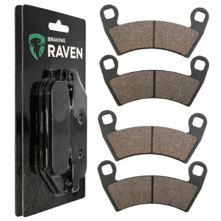2 Kit plaquettes frein Polaris ACE 570 EFI Euro Av Ga et Av Dr Nc - EBC FA452R - Raven 101-313