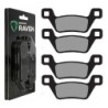 2 Kit plaquettes frein Kymco MXU 550 i 4x4 LOF Av Ga et Av Dr Nc - EBC FA600TT - Raven 101-316