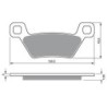 2 Kit plaquettes frein Kymco MXU 700 i 4x4 LOF Av Ga et Dr Nc - EBC FA600TT - Raven 101-316
