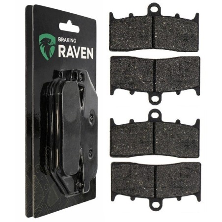 2 Kit plaquettes frein Bmw K 1600 B GT GTL GTSE Av Ga et Av Dr Nc - EBC FA613TT - Raven 101-318