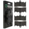2 Kit plaquettes frein Bmw K 1600 B GT GTL GTSE Av Ga et Av Dr Nc - EBC FA613TT - Raven 101-318