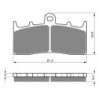 2 Kit plaquettes frein Bmw K 1600 B GT GTL GTSE Av Ga et Av Dr Nc - EBC FA613TT - Raven 101-318
