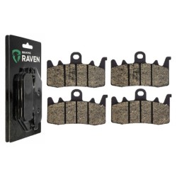 2 Kit plaquettes frein Ducati Monster 1200  Av Ga et Av Dr Nc - EBC FA630 - Raven 101-328