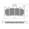 2 Kit plaquettes frein Kawasaki Z H2 1000  Av Ga et Av Dr 43082-0194 - EBC FA630 - Raven 101-328