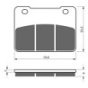 2 Kit plaquettes frein Sym Maxsym 600 i (ABS) Av Ga et Av Dr Nc - EBC SFA627 - Raven 101-331