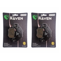 2 Kit plaquettes frein Polaris Phoenix 200 toutes les versions Av Ga et Dr Nc - EBC FA490 - Raven 101-342