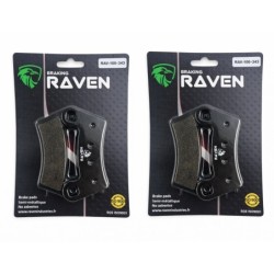 2 Kit plaquettes frein Polaris RZR 800 EFI "S" inter Av Ga et Dr Nc - EBC FA456R - Raven 101-343