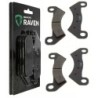 2 Kit plaquettes frein Honda TRX 400 Foreman  Av Ga et Dr Nc - EBC H347 - Raven 101-347