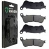 2 Kit plaquettes frein Harley-davidson XL 883 L N Iron R Av Ga et Av Dr Nc - EBC FA640 - Raven 101-359