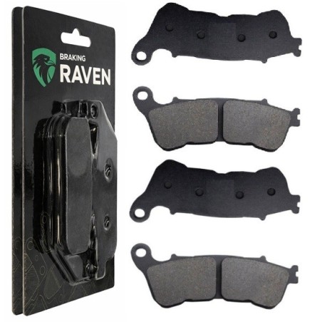 2 Kit plaquettes frein Harley-davidson XL 1200 tt version Av Ga et Av Dr Nc - EBC FA640 - Raven 101-359