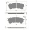 2 Kit plaquettes frein Harley-davidson XL 1200 tt version Av Ga et Av Dr Nc - EBC FA640 - Raven 101-359