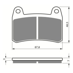 2 Kit plaquettes frein Benelli BN 302  Av Ga et Av Dr Nc - EBC FA658 - Raven 101-361