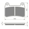 2 Kit plaquettes frein Benelli BN 302  Av Ga et Av Dr Nc - EBC FA658 - Raven 101-361
