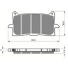 2 Kit plaquettes frein Honda Africa Twin 1100  Av Ga et Av Dr Nc - EBC FA679HH - Raven 101-379