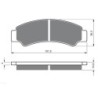 2 Kit plaquettes frein Cf-moto Snyper 500  Av Ga et Av Dr Nc - EBC SFA708 - Raven 101-389
