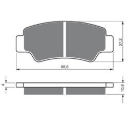 2 Kit plaquettes frein Cf-moto C-Force 800 XC Power Steering Av Ga et Av Dr Nc - EBC FA747 - Raven 101-390