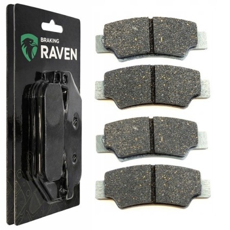 2 Kit plaquettes frein Cf-moto Snyper 800  Ar Ga et Dr Nc - EBC FA747 - Raven 101-390