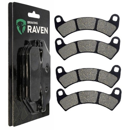 2 Kit plaquettes frein Polaris RZR XP toutes versions Av Ga et Av Dr Nc - EBC FA680 - Raven 101-391