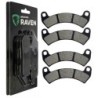 2 Kit plaquettes frein Polaris RZR XP toutes versions Av Ga et Av Dr Nc - EBC FA680 - Raven 101-391