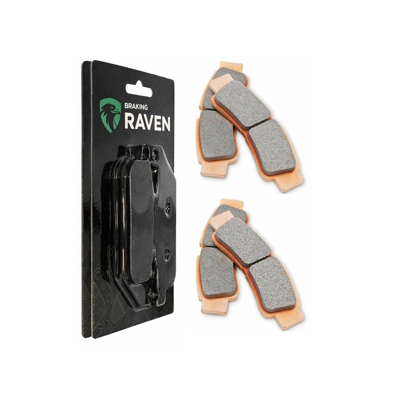 2 Kit plaquettes frein Kawasaki Teryx4 KRX 1000  Av Ga et Av Dr 34211242604 - EBC FA724 - Raven 101-412