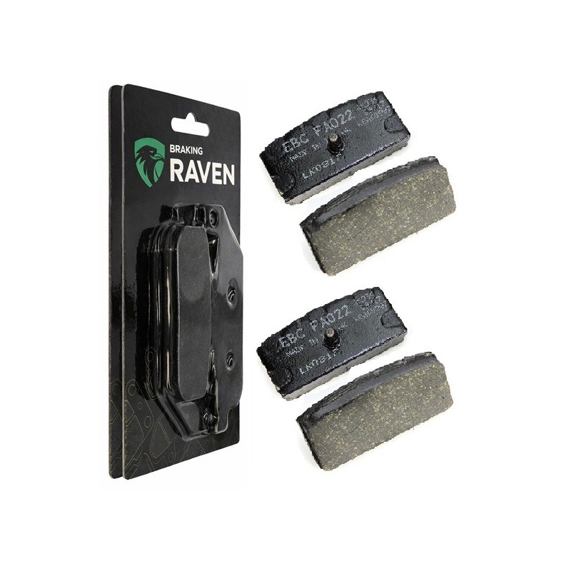 2 Kit plaquettes frein Bmw R 50  Av Ga et Av Dr 34112301355 - EBC FA707 - Raven 101-504
