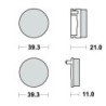 2 Kit plaquettes frein Honda FL 250  Av Ga et Av Dr Nc - EBC FA40 - Raven 101-505