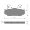 3 Kit plaquettes frein Italjet Grifon 650 59 Av G, Av D et Ar Nc - EBC FA86 - Raven 102-011