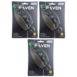 3 Kit plaquettes frein Kawasaki GPX 500R  Av G, Av D et Ar 43082-1088 - EBC FA129 - Raven 102-013