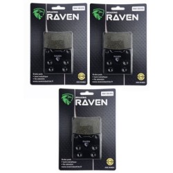 3 Kit plaquettes frein Suzuki GSX 750S Katana Av G, Av D et Ar 69100-21820 - EBC FA63 - Raven 102-016