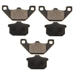 3 Kit plaquettes frein Kawasaki GPZ 600 R Av G, Av D et Ar 43082-1194 - EBC FA85 - Raven 102-037