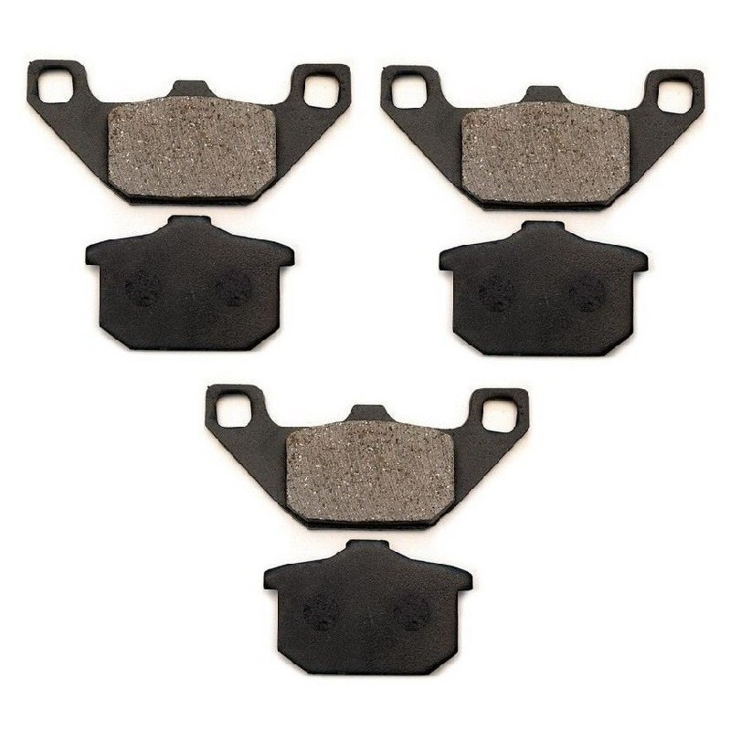 3 Kit plaquettes frein Kawasaki GPZ 900 R Av G, Av D et Ar 43082-1080 - EBC FA85 - Raven 102-037