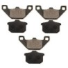 3 Kit plaquettes frein Kawasaki GPZ 900 R Av G, Av D et Ar 43082-1080 - EBC FA85 - Raven 102-037
