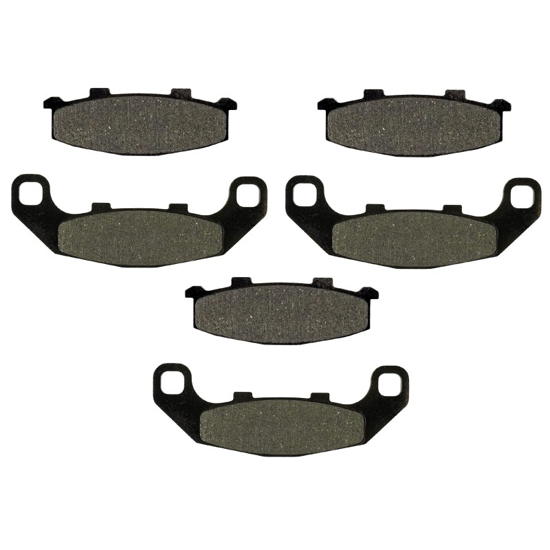 3 Kit plaquettes frein Kawasaki GPX 250 RII Av G, Av D et Ar 43082-1125 - EBC FA141 - Raven 102-044