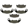 3 Kit plaquettes frein Kawasaki KR-1 250  Av G, Av D et Ar 43082-1076 43082-1144 - EBC FA141 - Raven 102-044