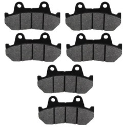 3 Kit plaquettes frein Honda VF 500 Interceptor  Av G, Av D et Ar 45105-MM9-781 - EBC FA69/2 - Raven 102-049
