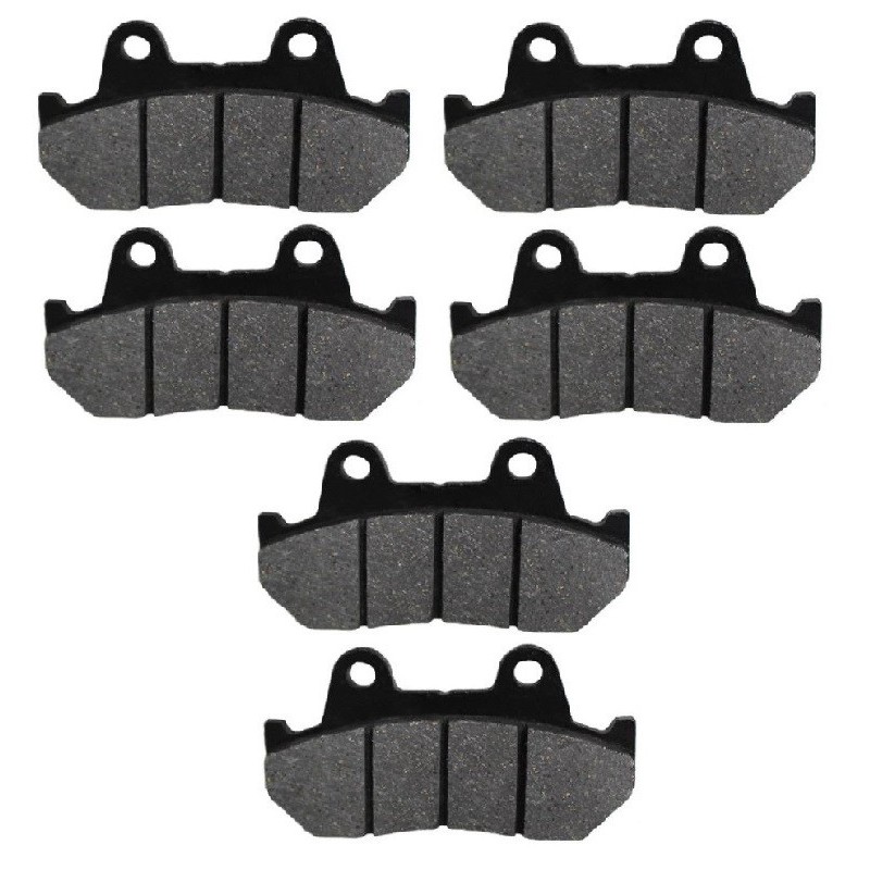 3 Kit plaquettes frein Honda VF 500 Interceptor  Av G, Av D et Ar 45105-MM9-781 - EBC FA69/2 - Raven 102-049